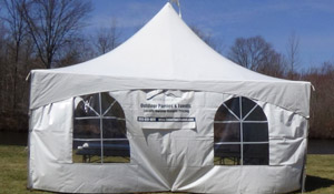 Tent with window sides